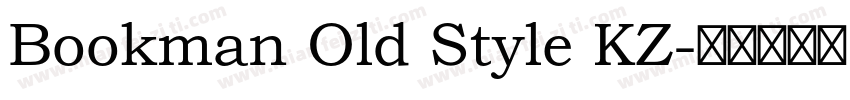 Bookman Old Style KZ字体转换